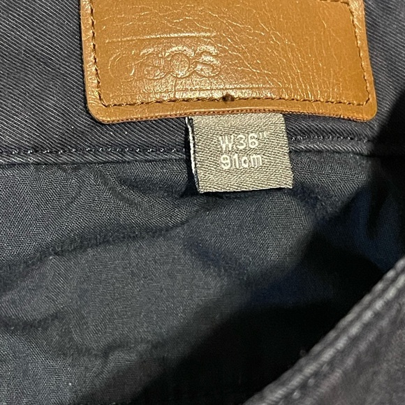 Men's Navy Flat Front Shorts - Picture 5 of 6